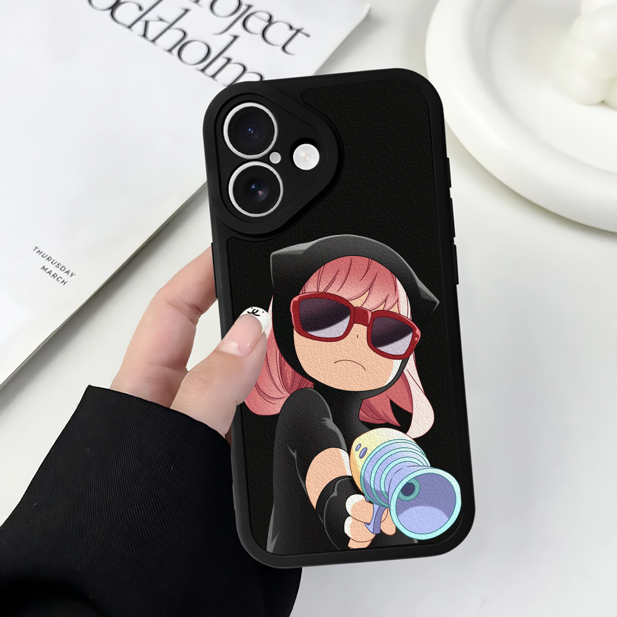 （画像用） SPY×FAMILY间谍家家酒 【iPhone 16シリーズ対応】シリコンスマホケース（レザー調） 材質：シリコン